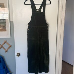 Rylee & Cru green corduroy overalls